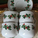 Conjunto de Porcelana  Natalino com 12 Peças