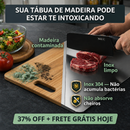 Kit 3 Tábuas de Corte em Aço Inox 304 Antibacteriana Antimofo | Tábua de Cozinha Profissional Lavável Fácil Limpeza para Carne Legumes e Frutas | Higiene Total