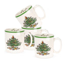 Kit 04 Caneca de Porcelanato - Estampa Árvore de Natal