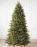 Árvore de Natal Fir com Galhos Articulados, Suporte Metálico e Micro LEDs Coloridos Embutidos