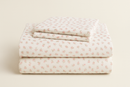 Jogo de Cama Solteiro Floral Rosa e Branco - 2 Peças