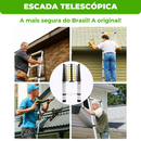 Escada Telescópica Ultra Resistente - 13 Degraus 5M (+ Brindes)