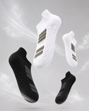 Kit Meias Invisíveis Esportivas Seda Gelo Antiderrapantes com Silicone no Calcanhar – 10, 15 ou 20 Pares